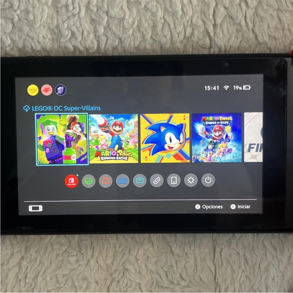 Nintendo Switch Handheld Console - Neon Blue Red - Excellent Condition - Picture 9 of 10